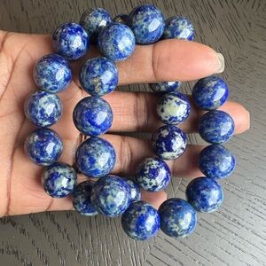 (ONE) Lapis lazuli bracelet 15mm